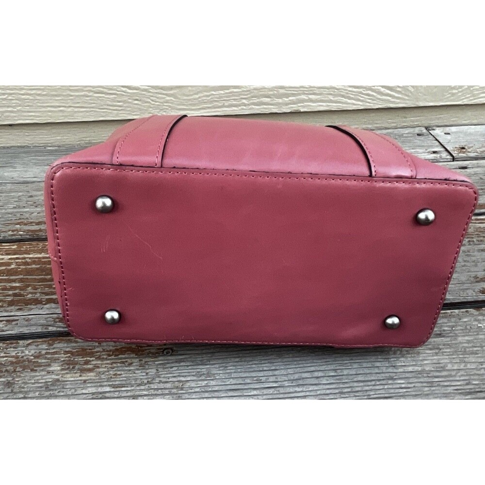Patricia Nash Darby Tote Leather Crossbody Bag Turn Lock - Pink - Picture 10 of 16